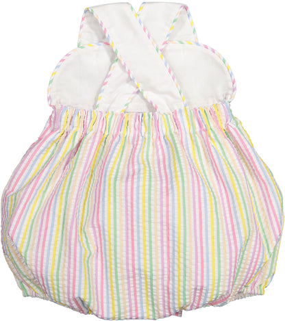 Rainbow Stripes Boy Romper