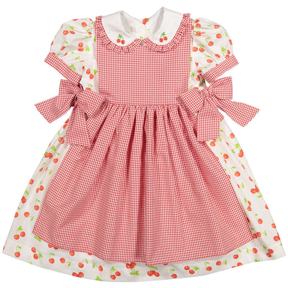 Classic Cherries Apron Dress