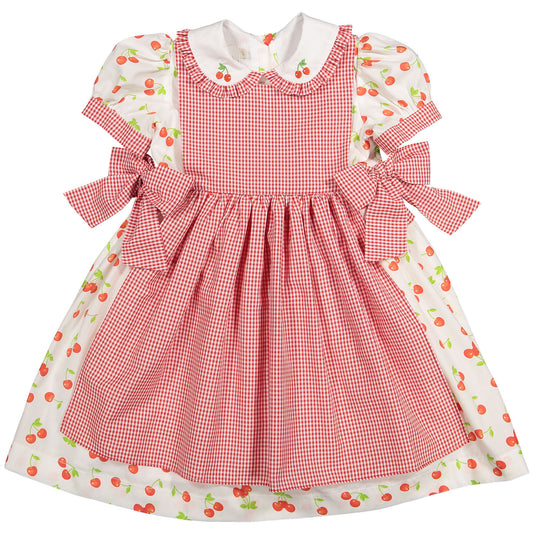Classic Cherries Apron Dress