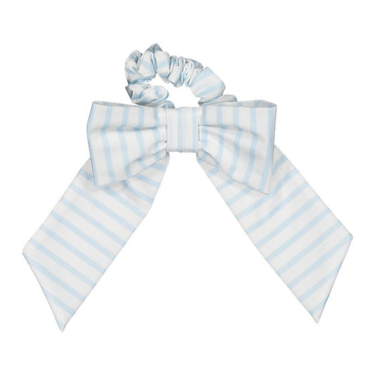Stripes Blue Lycra Scrunchie