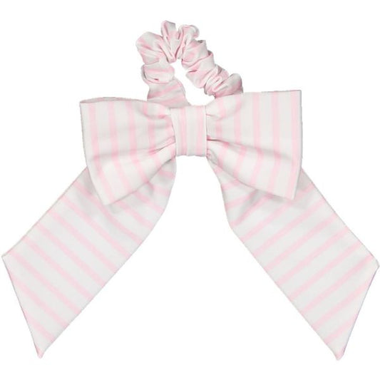 Stripes Pink Lycra Scrunchie