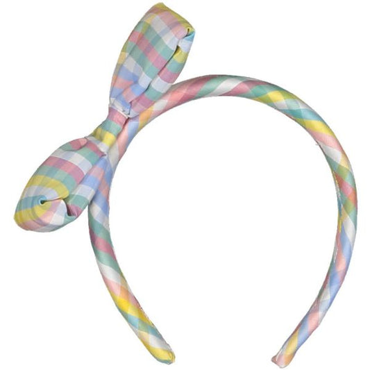 Rainbow Gingham Headband