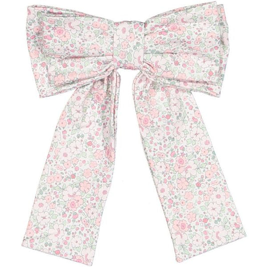 Pink Ditsy Floral Lycra Big Hair Clip