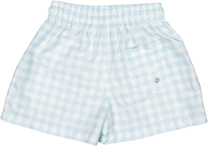 Blue Gingham Trunks