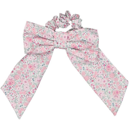 Pink Ditsy Floral Lycra Scrunchie