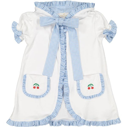 Gingham Mix Blue Cover-Up