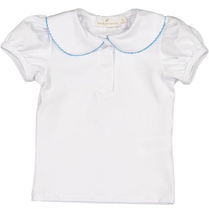 Blue Ditsy Floral Girl T-Shirt