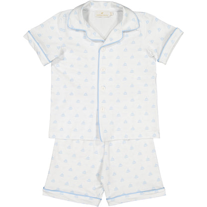 Blue Sailboats Boy Pajama