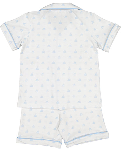 Blue Sailboats Boy Pajama