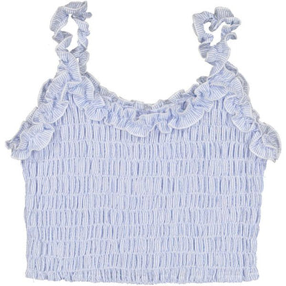 Maryland Blue Seersucker Top