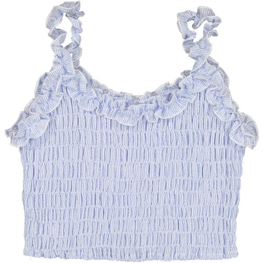 Maryland Blue Seersucker Top