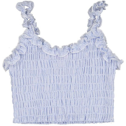 Maryland Blue Seersucker Top