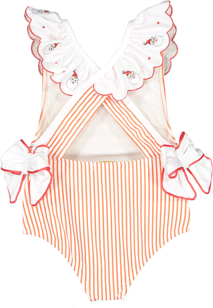 Santa Tell Me Red Stripes Swimsuit