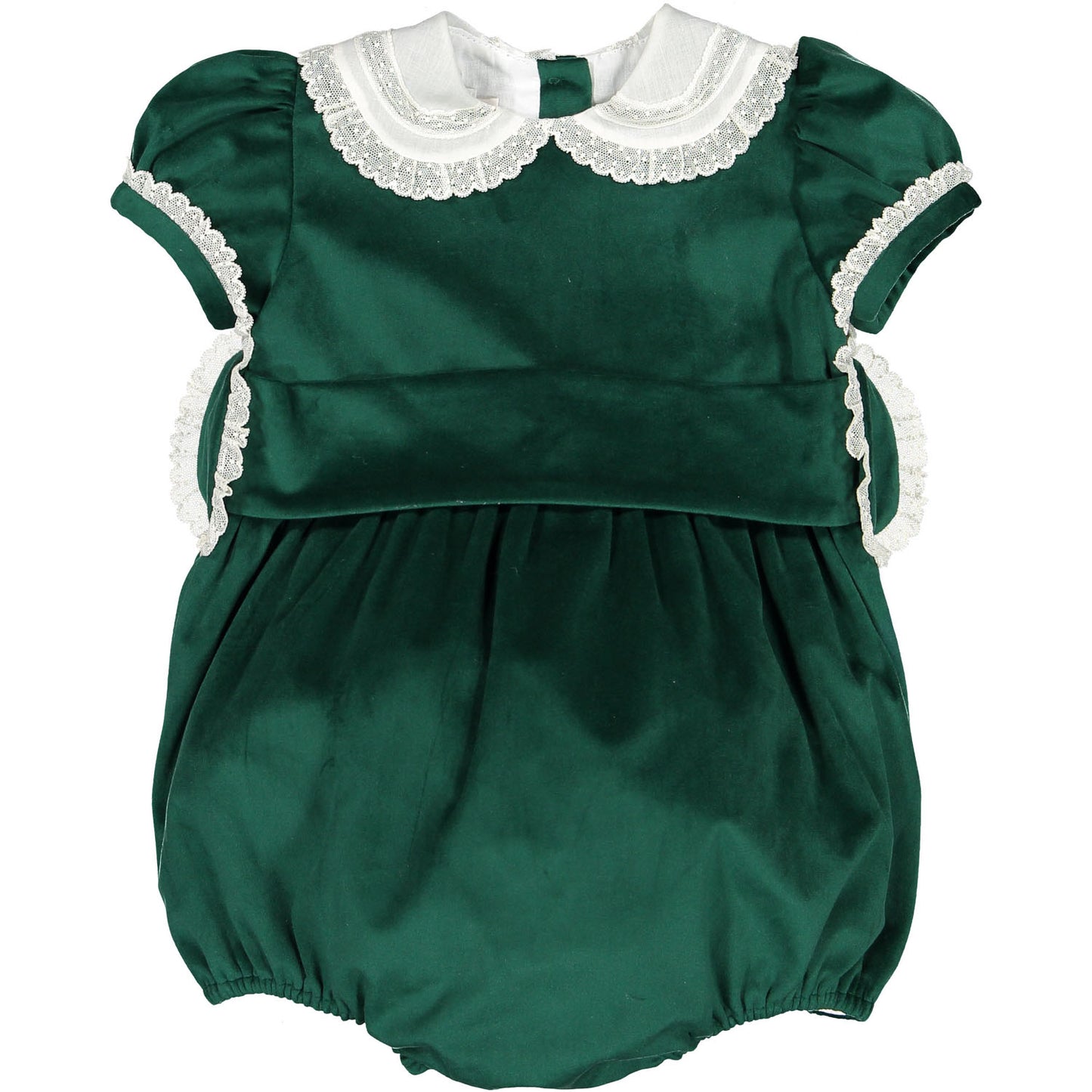 Green Velvet Romper