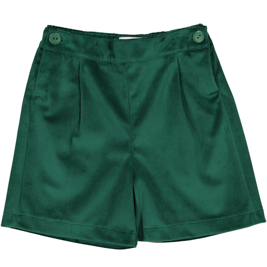Green Velvet Boy Shorts