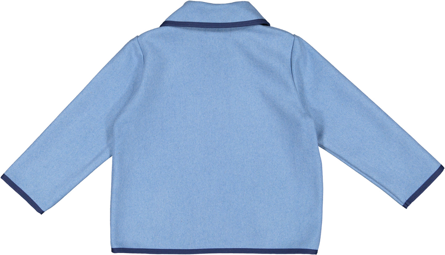 Blue Boy Classic Coat with Navy Trim
