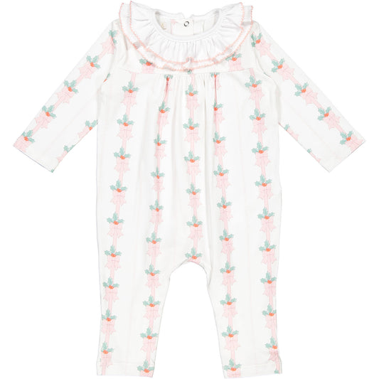 Pink Mistletoe Baby Pajama