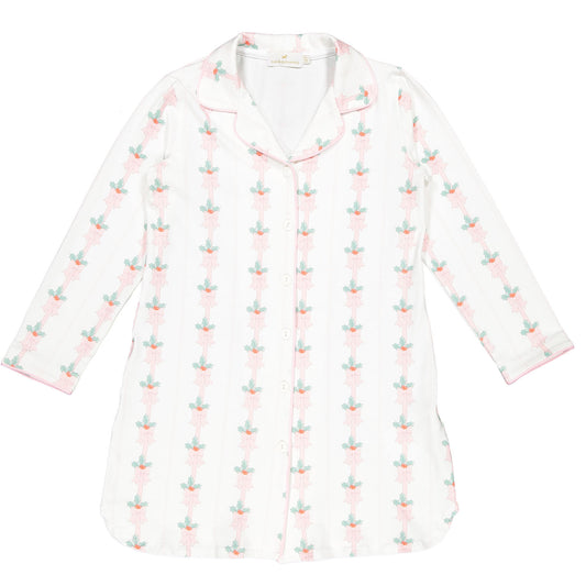 Pink Mistletoe Mom Nightgown