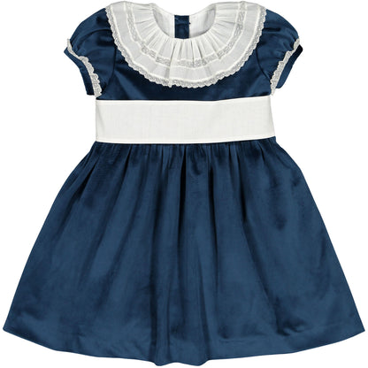 Navy Velvet Dress
