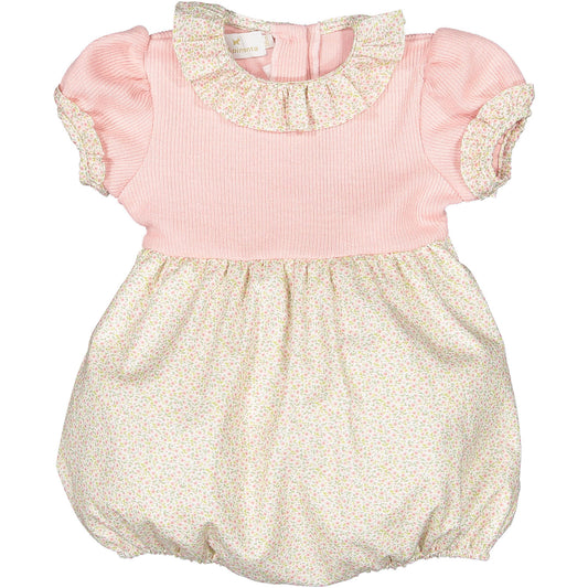 Winter Bloom Pink Romper