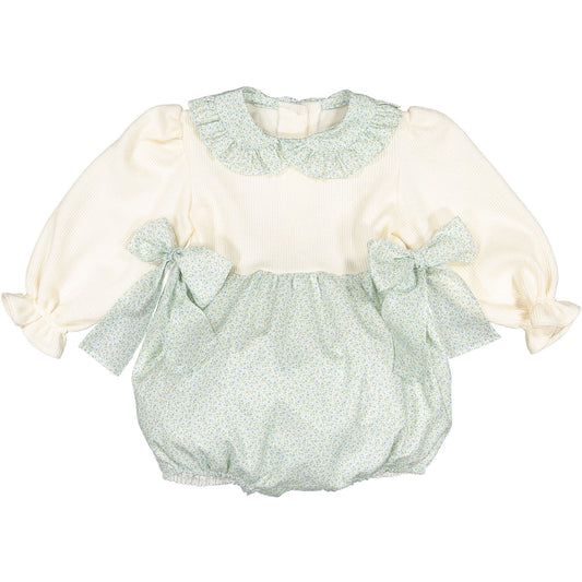 Winter Bloom Blue Romper
