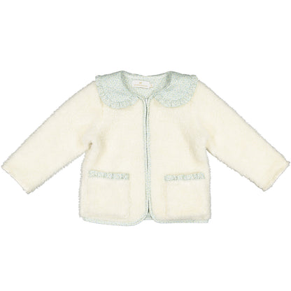 Winter Bloom Blue Fleece