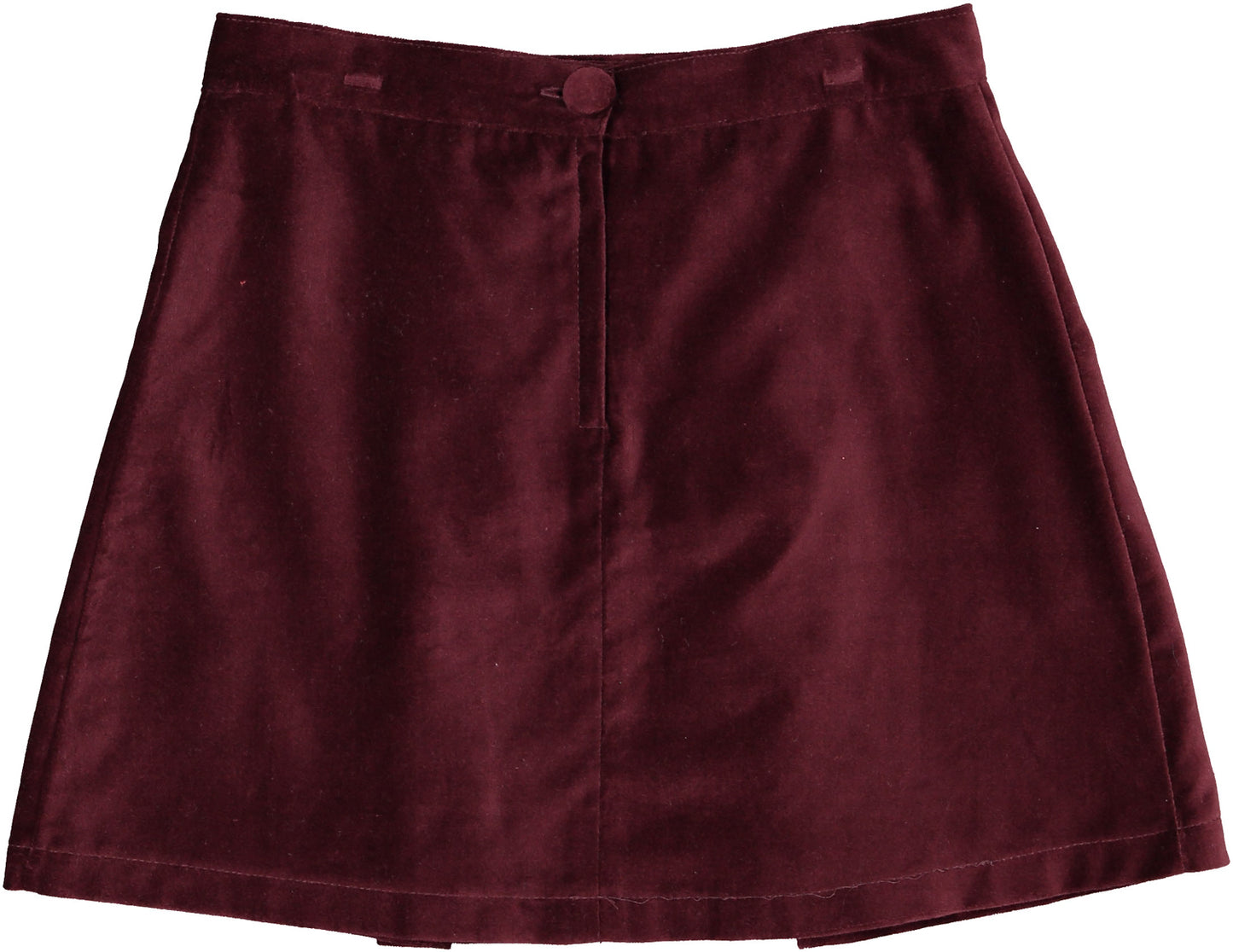 Maryland Burgundy Velvet Skirt