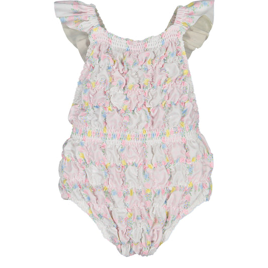 PRE-ORDER Patchwork Frilled Swimsuit