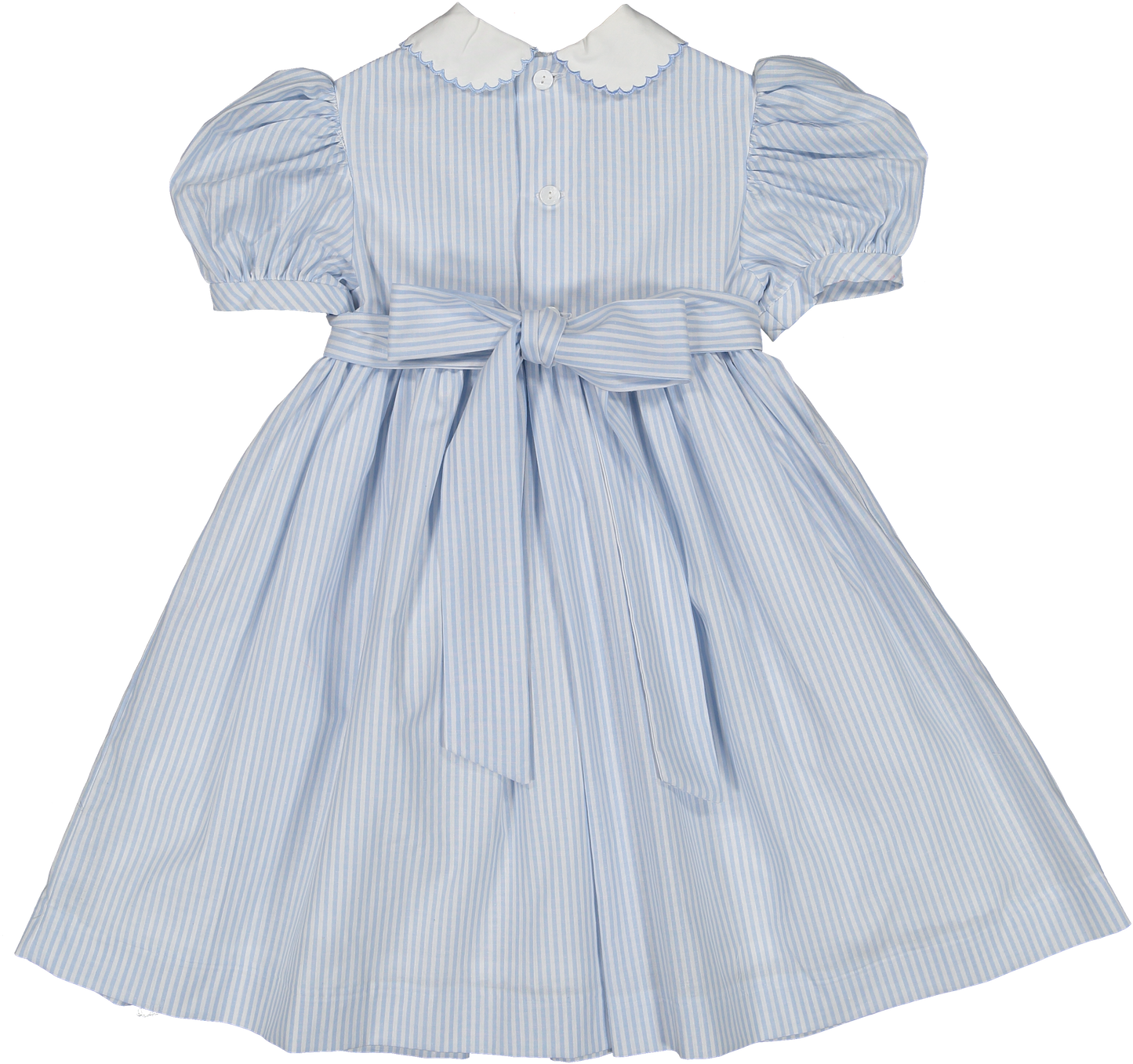 Water Stripes Smocked Dress