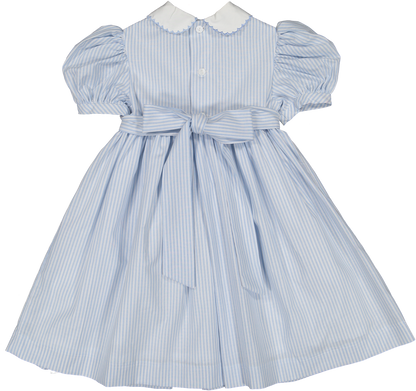 Water Stripes Smocked Dress