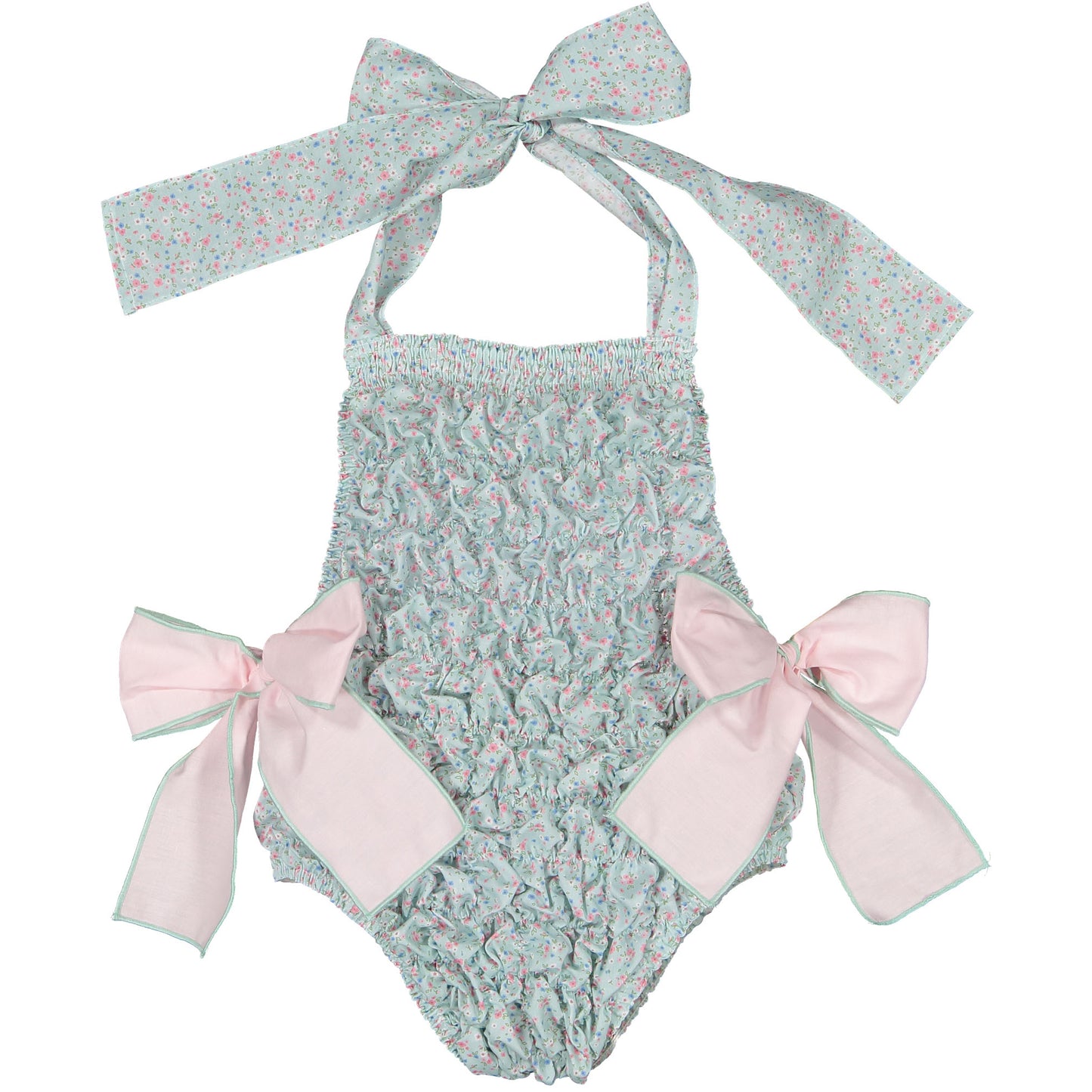 Orchid Cotton Frilled Swimsuit