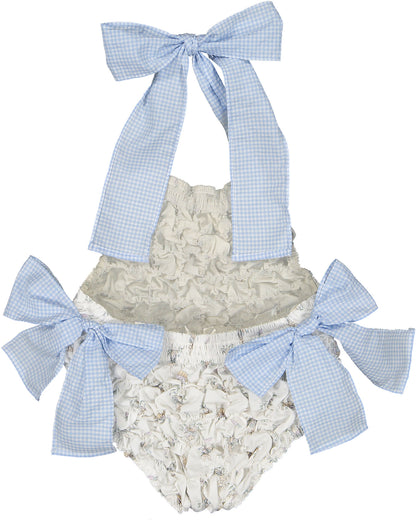 SAMPLE Mr Bunny Cotton Frilled Swimsuit