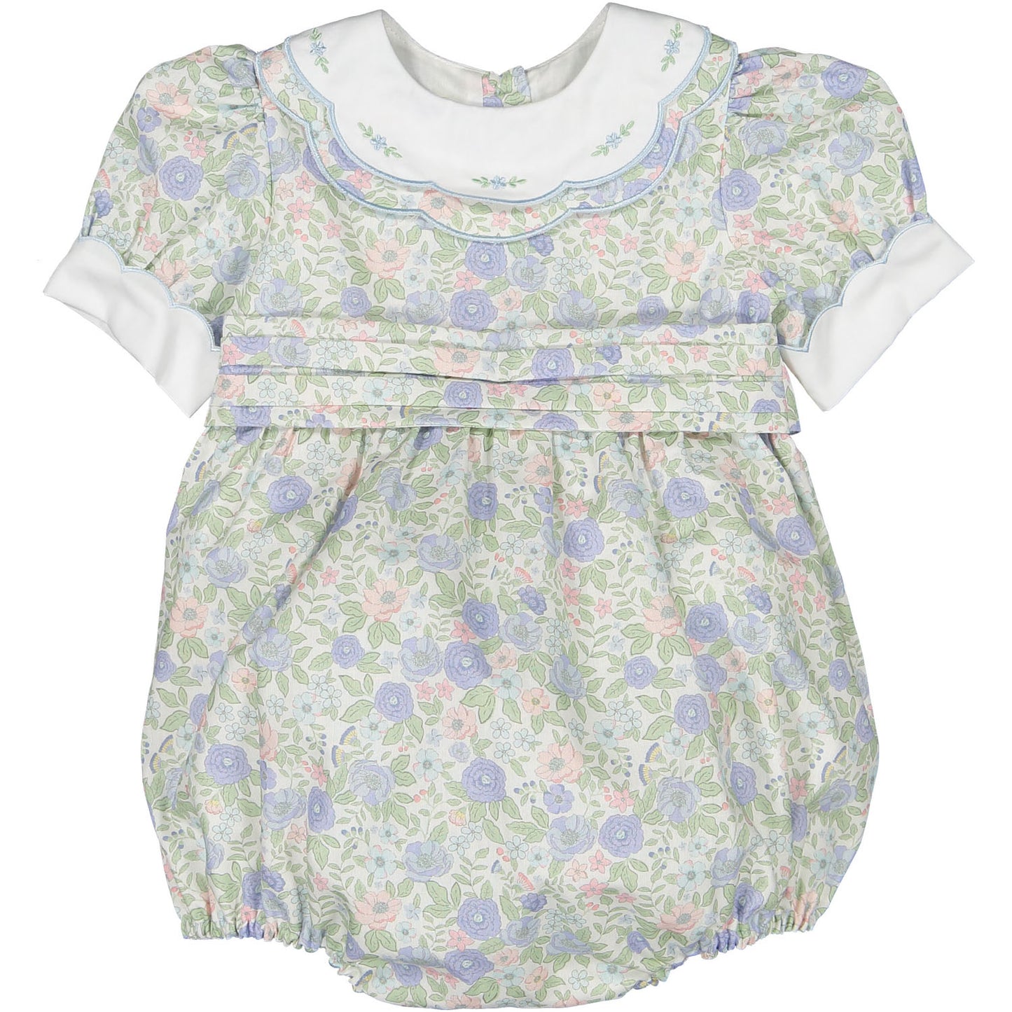 Blue Floral Romper