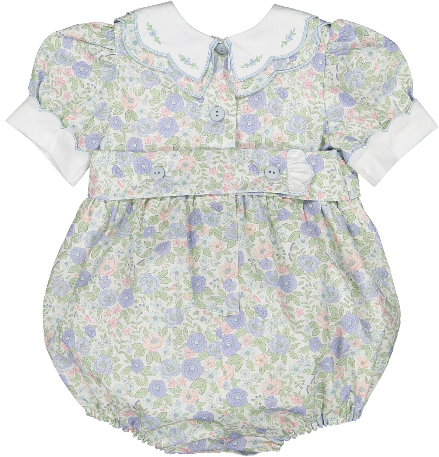 Blue Floral Romper