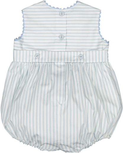 PRE-ORDER Blue Cherries Stripes Romper