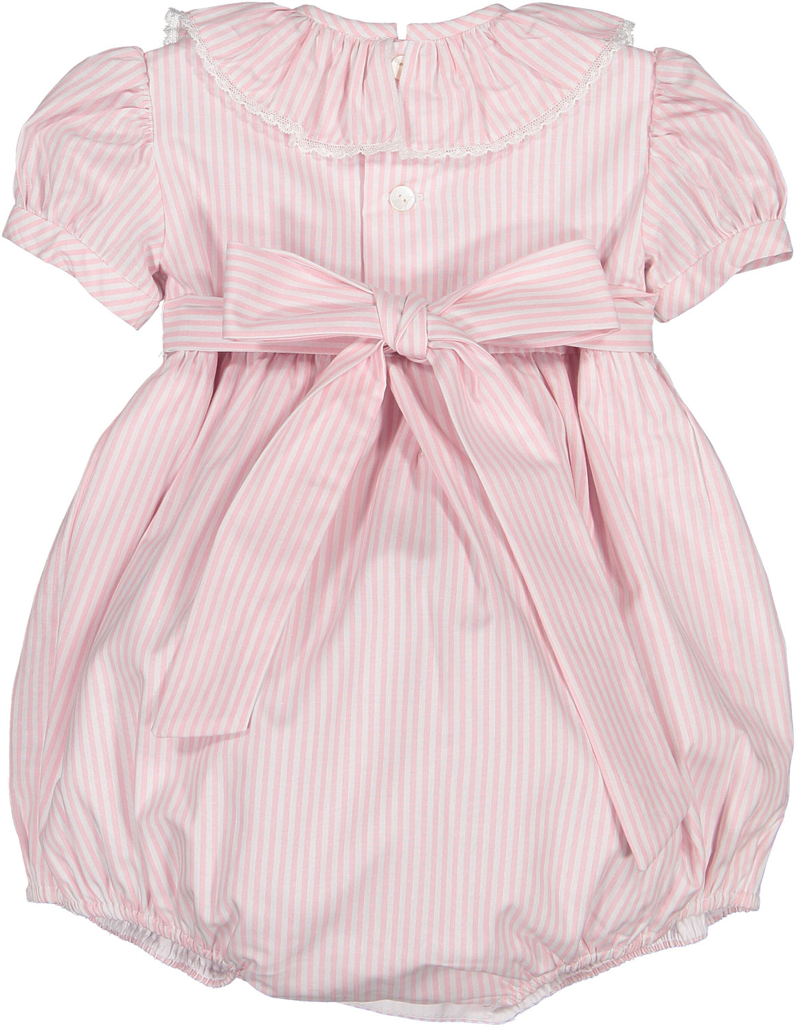 PRE-ORDER Rosé Stripes Smocked Romper