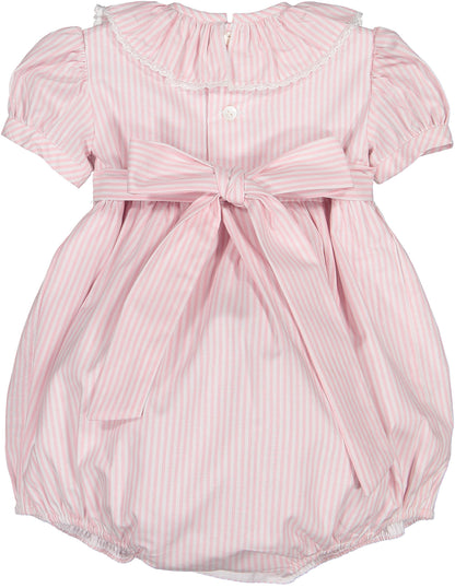 PRE-ORDER Rosé Stripes Smocked Romper