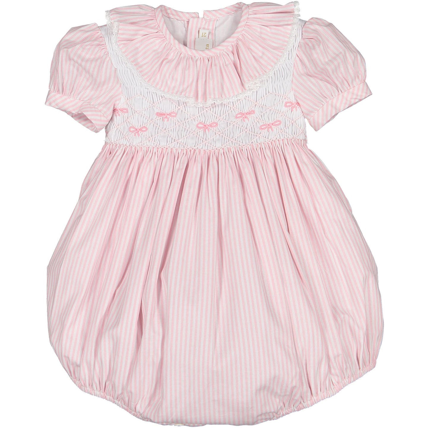 PRE-ORDER Rosé Stripes Smocked Romper