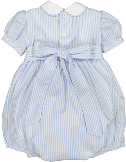 Water Stripes Smocked Romper