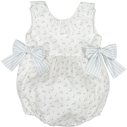 Blue Cherries Romper