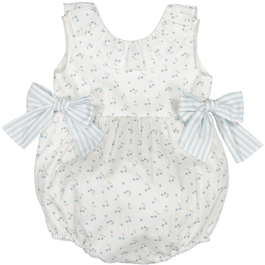 Blue Cherries Romper