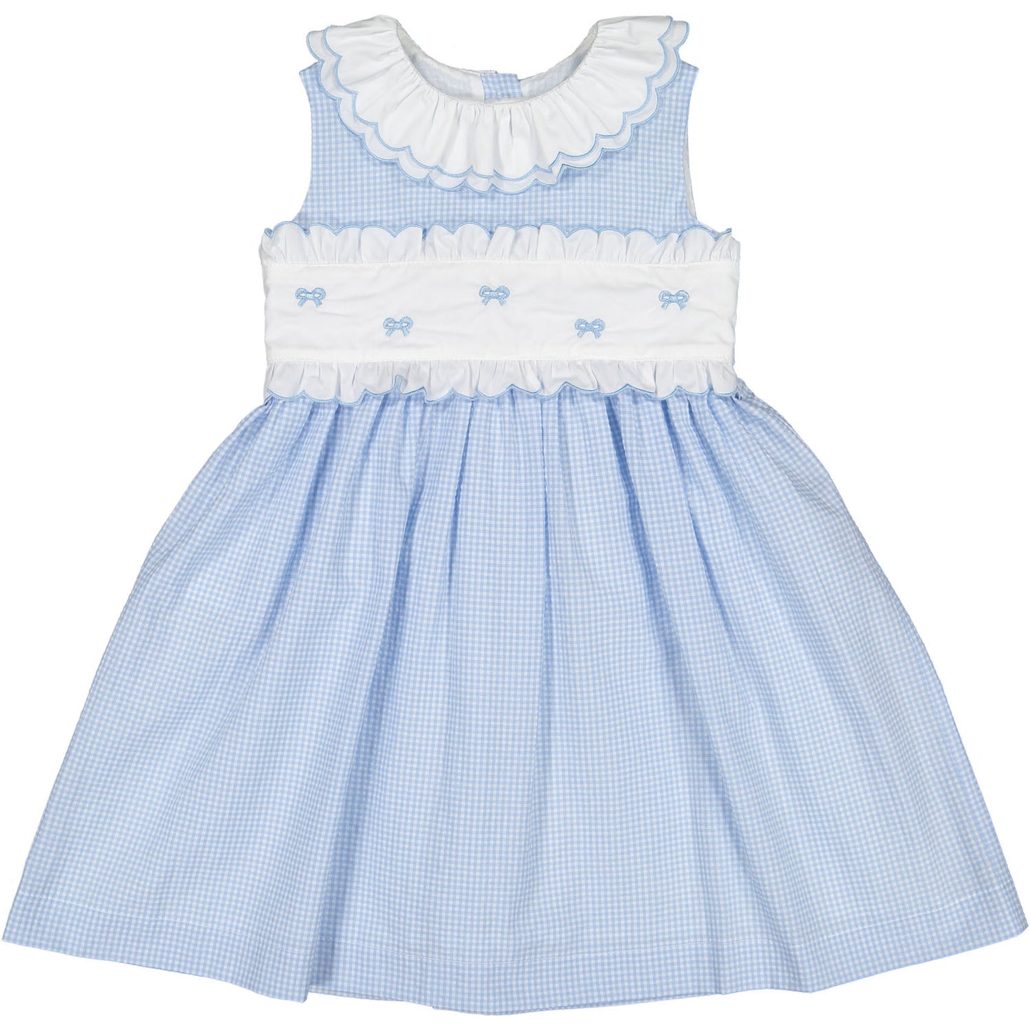 SAMPLE Mini Blue Gingham Dress