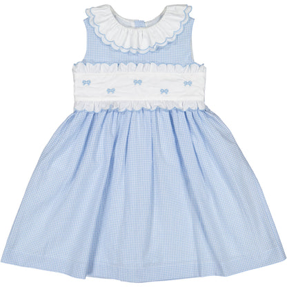 SAMPLE Mini Blue Gingham Dress