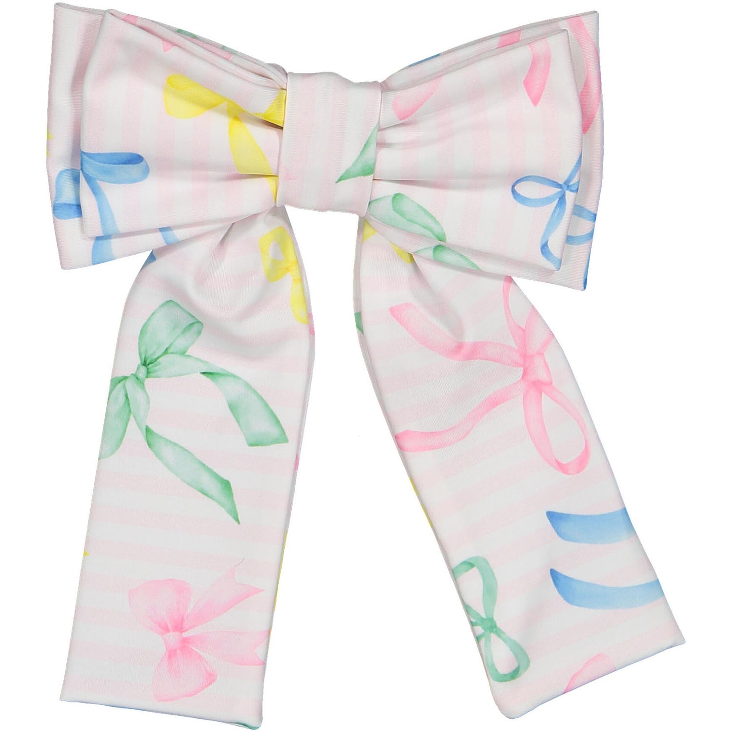 PRE-ORDER Rainbow Bows Lycra Big Hair Clip