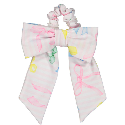 PRE-ORDER Rainbow Bows Lycra Scrunchie