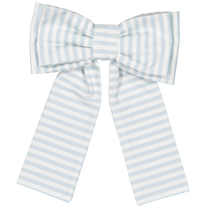Blue Cherries Stripes Big Hair Clip