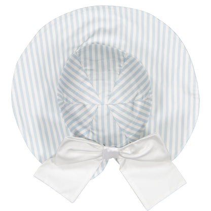 Blue Cherries Stripes Sunny Hat