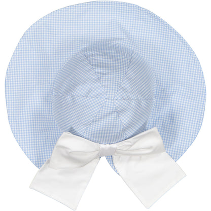 Mini Blue Gingham Sunny Hat