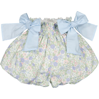 SAMPLE Blue Floral Bubbly Shorts