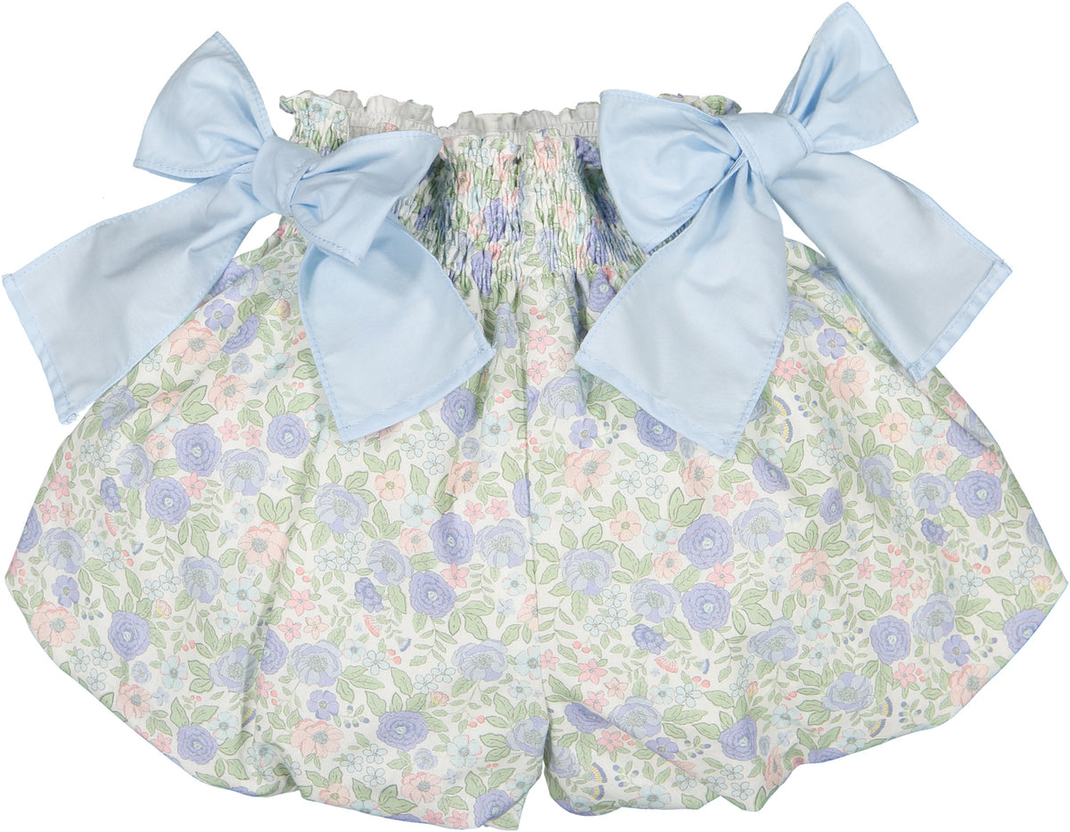 SAMPLE Blue Floral Bubbly Shorts